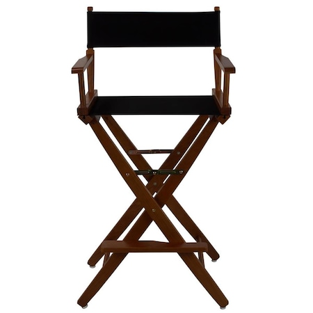 Doba-Bnt 206-34-032-15 30 in. Extra-Wide Premium Directors Chair, Oak Frame with Black Color Cover SA3284654